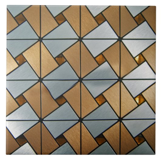 ヴィンテージの再生のアールデコの世紀半ばのモダン タイル (正面)