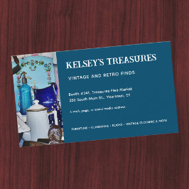 ヴィンテージの再販売またはフリーマーケットベンダー任意の写真 名刺