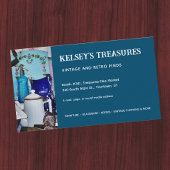 ヴィンテージの再販売またはフリーマーケットベンダー任意の写真 名刺