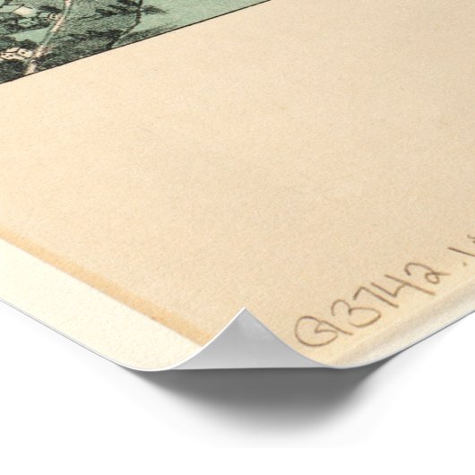 ヴィンテージの写真によるウィンニペサーキー湖の地図(1903) ポスター (角)