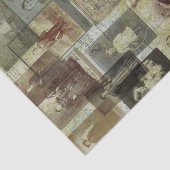 ヴィンテージの写真のコラージュ 薄葉紙 (詳細)