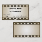ヴィンテージの写真のフィルムのストリップ 名刺 (正面/裏面)
