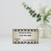 ヴィンテージの写真のフィルムのストリップ 名刺 (スタンド正面)