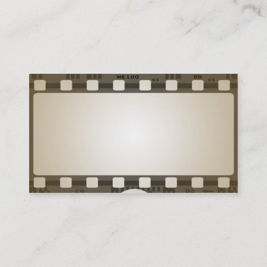 ヴィンテージの写真のフィルムのストリップ 名刺 (裏面)