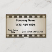 ヴィンテージの写真のフィルムのストリップ 名刺 (正面)