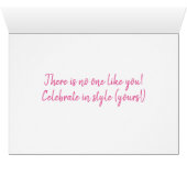 ヴィンテージの写真のフィンランドの馬のバースデー・カード (内部横(下))