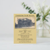 ヴィンテージの写真の家族会 インビテーションポストカード (スタンド正面)