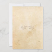 ヴィンテージの写真の誕生日のスタイルの驚きの招待状 招待状 (裏面)