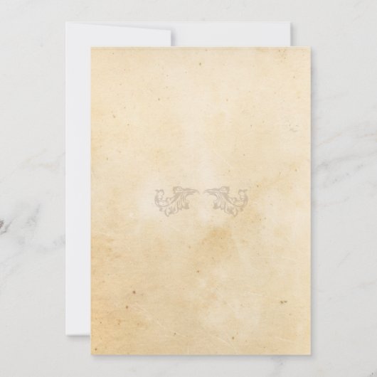 ヴィンテージの写真の誕生日のスタイルの驚きの招待状 招待状 (裏面)