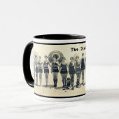 ヴィンテージの写真の"クレアの二分法"のロゴのマグ マグカップ (正面左)