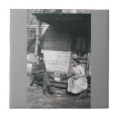 ヴィンテージの写真のtrivetのタイル タイル (正面)