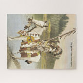 ヴィンテージの写真は先住民のアメリカ人のインド人のチーフだった ジグソーパズル (横)