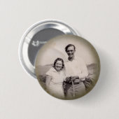 ヴィンテージの写真ボタン 缶バッジ (正面&裏面)