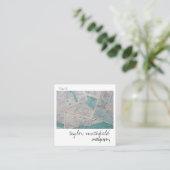 ヴィンテージの写真 スクエア名刺 (スタンド正面)