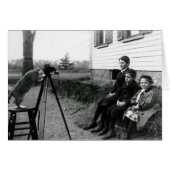 ヴィンテージの写真-猫のカメラのためのスマイル、 (正面横)