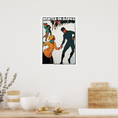 ヴィンテージの冬のダボス旅行広告 ポスター (キッチン)