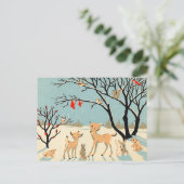 ヴィンテージの冬の不思議の国 シーズンポストカード (スタンド正面)