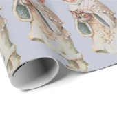 ヴィンテージの冬の天使 ラッピングペーパー (ロールコーナー)