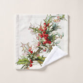 ヴィンテージの冬の果実 バスタオルセット (ウォッシュタオル)