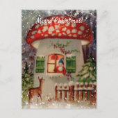 ヴィンテージの冬の格言 ポストカード (正面)