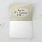 ヴィンテージの冬の雪の結晶の素朴な木 カード (内部)