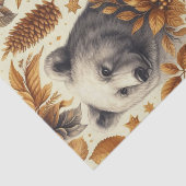 ヴィンテージの冬動物 薄葉紙 (詳細)