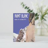 ヴィンテージの冬季スポーツ、上昇Mt Blanc ポストカード (スタンド正面)