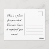 ヴィンテージの冬 ポストカード (裏面)