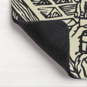 ヴィンテージの凸版印刷プリンター設定のタイプmousepad マウスパッド (コーナー)