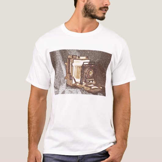 ヴィンテージの出版物のカメラの人のTシャツ Tシャツ (正面)