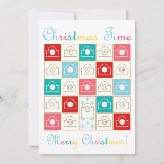 ヴィンテージの出現のカレンダー シーズンカード (正面)