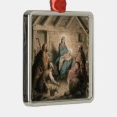 ヴィンテージの出生のオーナメント メタルオーナメント (右)