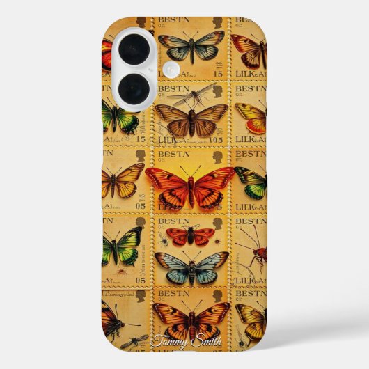 ヴィンテージの切手 Case-Mate iPhoneケース (裏面)