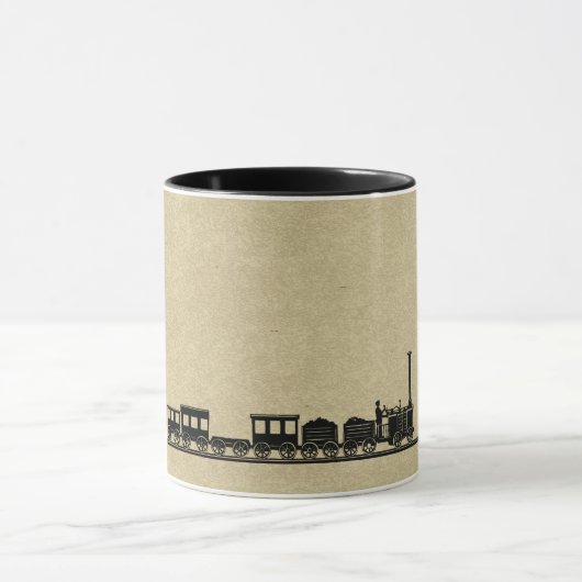 ヴィンテージの列車のマグ マグカップ (中央)