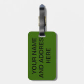 ヴィンテージの列車の荷物のラベル ラゲッジタグ (裏面縦)