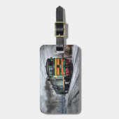 ヴィンテージの列車の荷物のラベル ラゲッジタグ (正面縦)