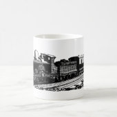 ヴィンテージの列車の蒸気機関車のマグ コーヒーマグカップ (中央)