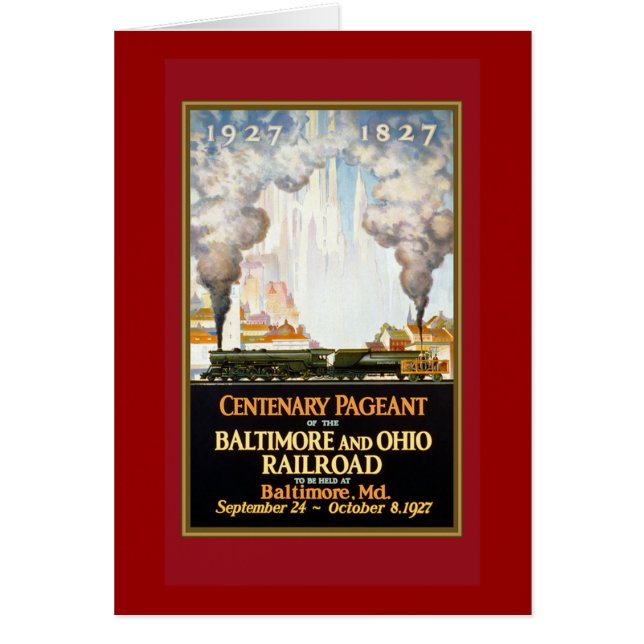 ヴィンテージの列車旅行ポスター芸術 (正面)