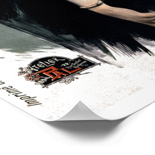 ヴィンテージの初演マセネズオペラコミケのサポ ポスター (角)