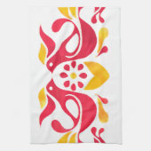 ヴィンテージの刺激を受けたな友情の鳥のふきん キッチンタオル (縦)