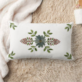 ヴィンテージの刺繍のデザイン ランバークッション (ブランケット)