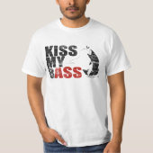 ヴィンテージの動揺してなキス私の低音のTシャツ Tシャツ (正面)