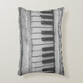 ヴィンテージの動揺してなピアノキーボードの枕 アクセントクッション (正面(垂直))