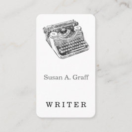 ヴィンテージの動揺してな下草のタイプライター 名刺