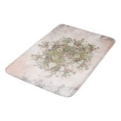 ヴィンテージの動揺してなBohoの白いバラ バスマット (アングル)