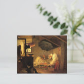 ヴィンテージの動機で貧しい詩人 ポストカード (スタンド正面)