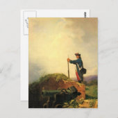 ヴィンテージの動機 – あくびする大砲の兵士 ポストカード (正面/裏面)