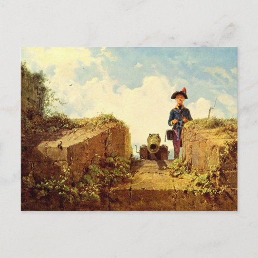 ヴィンテージの動機-編み物の前哨 ポストカード (正面)