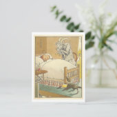 ヴィンテージの動物とのイラストレーション ポストカード (スタンド正面)