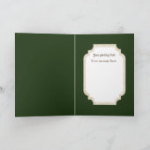 ヴィンテージの動物にメッセージグリーティングカードを追加 カード (内部)